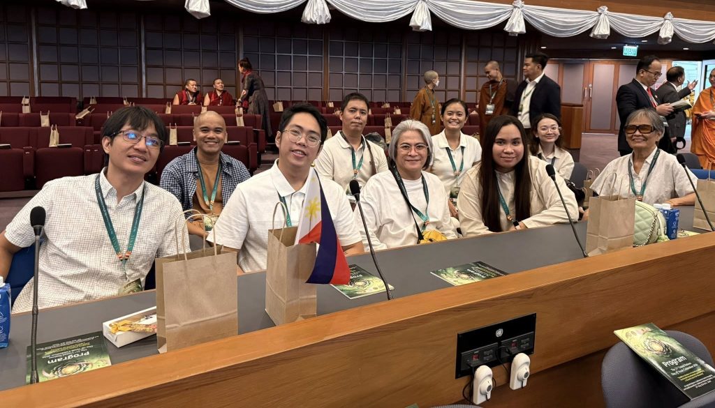 PTBF members with other Philippine delegates to Vesak Day at the United Nations headquarters, Bangkok, Thailand; it was through PTBF efforts at local networking which enabled other local groups to join the Vesak celebrations on a regular basis.